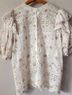 LoveShackFancy 100% Cotton Ivory Short Sleeve Blouse Size XS - photo 7
