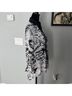Mishca Print Black White Long Sleeve Blouse Size S - photo 5