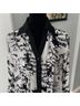 Mishca Print Black White Long Sleeve Blouse Size S - photo 4