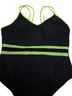 Unlisted Black Green One Piece Swimsuit Size 3X - photo 4