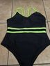 Unlisted Black Green One Piece Swimsuit Size 3X - photo 5