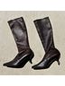 Stuart Weitzman 100% Leather Brown Boots Size 7 1/2 - photo 10