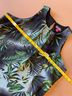 Vince Camuto 100% Polyester 100% Polyester Floral Tropical Multi Color Green Black Sleeveless Blouse Size 6 - photo 4