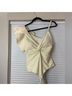 Shein White Ivory One Piece Swimsuit Size 1X - photo 6