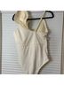 Shein White Ivory One Piece Swimsuit Size 1X - photo 12