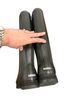 Sorel 100% Rubber Solid Black Rain Boots Size 10 - photo 2