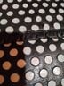 Arcadia Polka Dots Black White Leather Clutch One size - photo 6