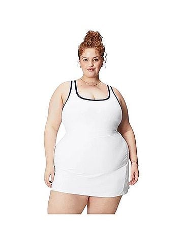Fabletics Sporty Built-in Shorts Dress Casual Dress (view 1)