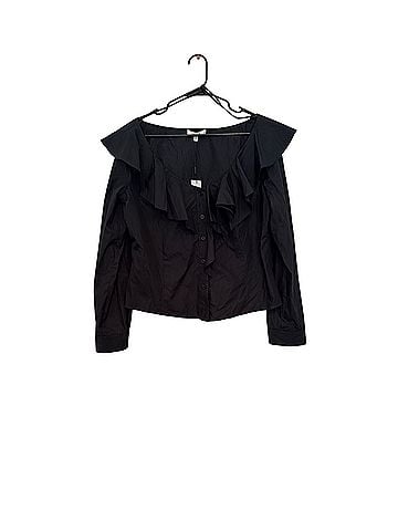 Milly Long Sleeve Silk Top (view 1)