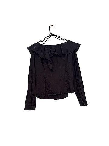 Milly Long Sleeve Silk Top (view 2)