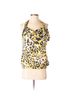 Cache 100% Polyester 100% Polyester Animal Print Multi Color Yellow Black Sleeveless Top Size 6 - photo 1