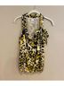 Cache 100% Polyester 100% Polyester Animal Print Multi Color Yellow Black Sleeveless Top Size 6 - photo 8