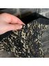 Talbots Floral Black Gold Cocktail Dress Size 14 - photo 10