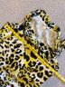 Cache 100% Polyester 100% Polyester Animal Print Multi Color Yellow Black Sleeveless Top Size 6 - photo 11