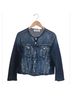 AMO 100% Cotton Blue Denim Jacket Size L - photo 5