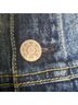 AMO 100% Cotton Blue Denim Jacket Size L - photo 7