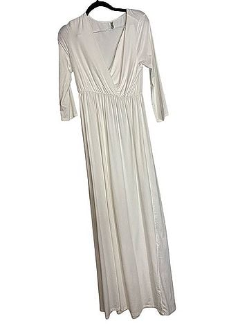 Mother Bee maternity Soft Stretch Maternity Engagement Maxi Dress Casual Dress (view 1)