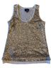 Greylin 100% Polyester 100% Rayon Solid Gold Sleeveless Top Size 6 - photo 1