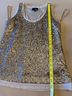 Greylin 100% Polyester 100% Rayon Solid Gold Sleeveless Top Size 6 - photo 6