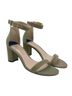 Stuart Weitzman 100% Leather Green Gold Heels Size 8 - photo 1