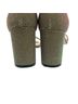 Stuart Weitzman 100% Leather Green Gold Heels Size 8 - photo 6