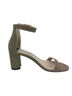Stuart Weitzman 100% Leather Green Gold Heels Size 8 - photo 7