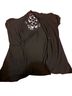 Tempted Black Short Sleeve Blouse Size M - photo 1