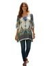 Ojai Floral Multi Color Long Sleeve Top Size S - photo 1