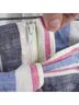 Parker 100% Linen Stripes Blue Multi Color Casual Pants Size 0 - photo 5