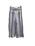 Parker 100% Linen Stripes Blue Multi Color Casual Pants Size 0 - photo 2