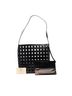 Prada 100% Leather Black Perforated Leather Shoulder Bag One size - photo 7