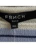 FRNCH Stripes Blue White Pullover Sweater Size M/L - photo 3