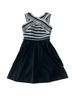 Maeve Stripes Black White Cocktail Dress Size 0 (petite) - photo 1