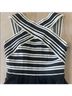 Maeve Stripes Black White Cocktail Dress Size 0 (petite) - photo 5