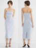 Babaton Blue Cocktail Dress Size M - photo 5