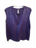Chaus Animal Print Purple Sleeveless Blouse Size XL - photo 2