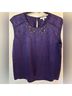 Chaus Animal Print Purple Sleeveless Blouse Size XL - photo 3