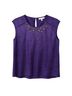 Chaus Animal Print Purple Sleeveless Blouse Size XL - photo 1