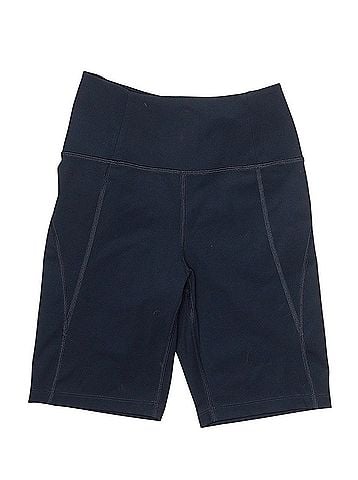 Girlfriend Collective Navy Bicycle Athletic Shorts (view 1)