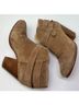 Rag & Bone 100% Suede Solid Tan Ankle Boots Size EU 37 1/2 - photo 6