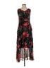 Marc Bouwer 100% Polyester Floral Black Red White Cocktail Dress Size S - photo 1