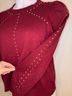 Belldini Solid Red Burgundy Pullover Sweater Size L - photo 4