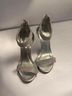 Call It Spring 100% Faux Leather Solid Silver Heels Size 5 - photo 3
