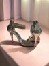 Call It Spring 100% Faux Leather Solid Silver Heels Size 5 - photo 4