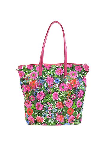 Prada Prada Logo Metal Flower 2-Way Tote Bag Nylon Material Women's PRADA (view 2)