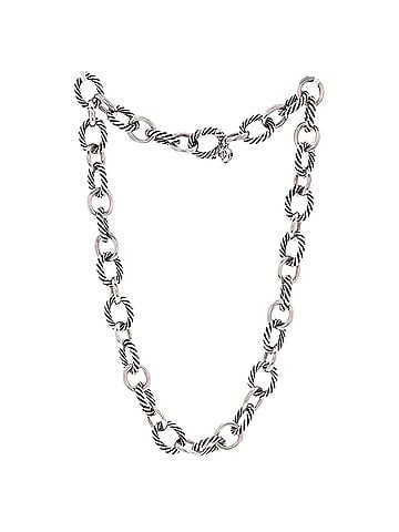 David Yurman Oval Link Necklace Sterling Silver Large (view 2)