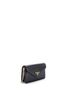 Prada 100% Leather Black Triangle Logo Envelope Chain Crossbody Bag Leather One size - photo 3
