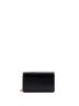 Prada 100% Leather Black Triangle Logo Envelope Chain Crossbody Bag Leather One size - photo 4