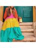 STAUD 100% Polyester 100% Recycled Nylon 100% Cotton Solid Color Block Tropical Multi Color Cocktail Dress Size XS - photo 4