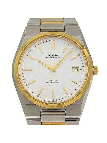 Citizen Citizen FORMA watch 4762-471369, stainless steel, quartz, analog, white dial, men's. (view 1)